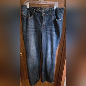 Faded Glory Straight Leg Dark Blue Jeans